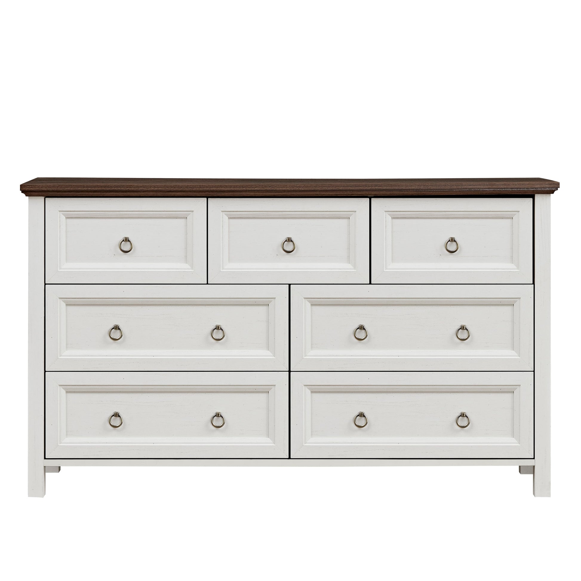 Farmhouse 7-Drawer Rustic Bedroom Dresser USA