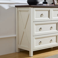 Farmhouse 7-Drawer Rustic Bedroom Dresser USA