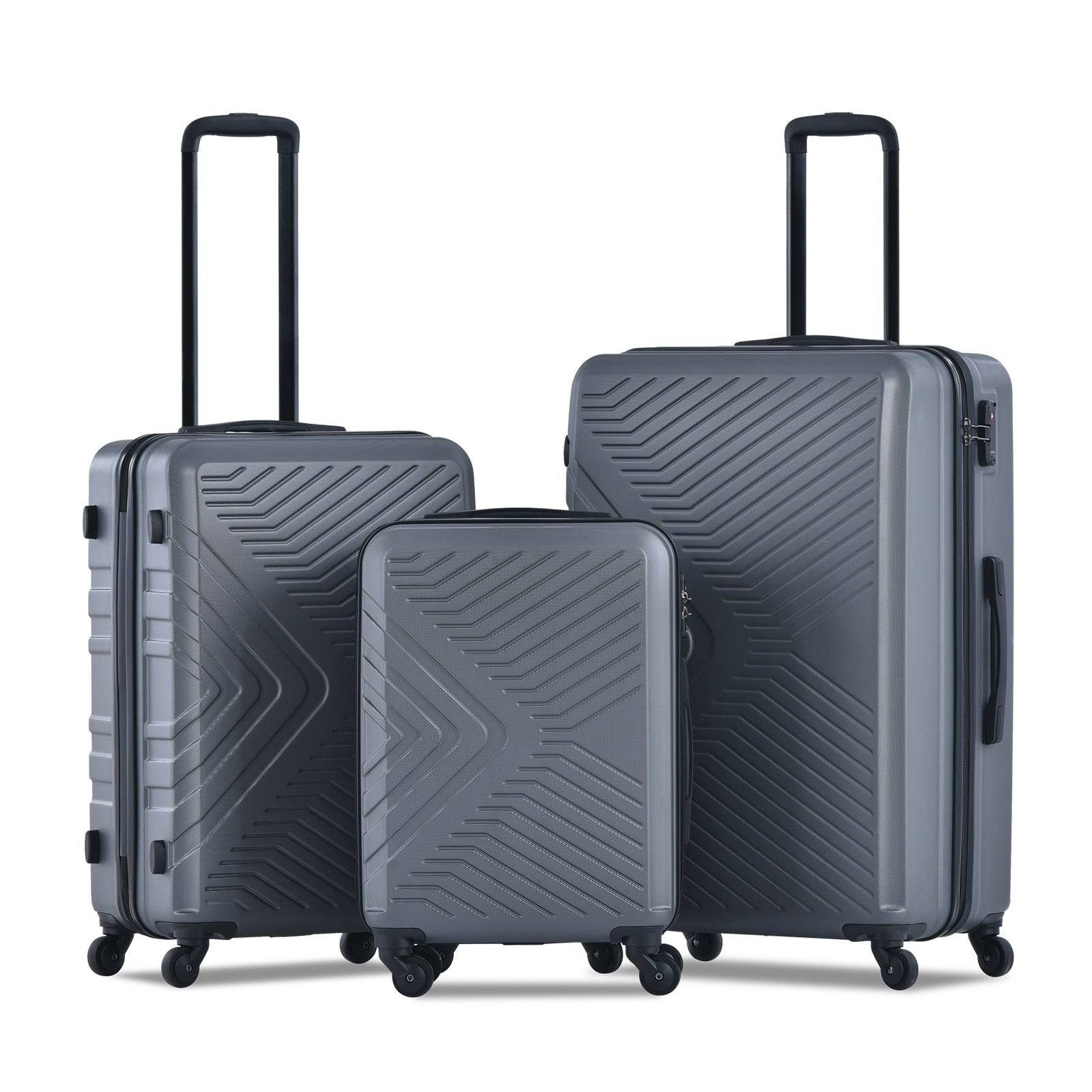 Furnistra 3-Piece Lightweight Travel Luggage Set with Spinner Wheels USA