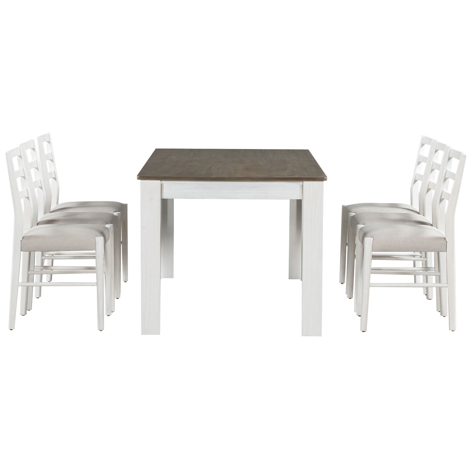 Furnistra 7-Piece Extendable Dining Set with Cushioned Chairs USA