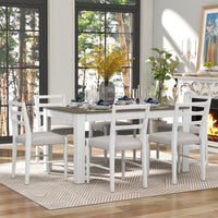 Furnistra 7-Piece Extendable Dining Set with Cushioned Chairs USA