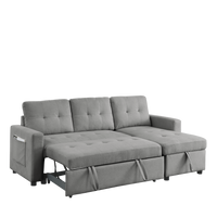 Furnistra Convertible Sofa Bed with Storage Chaise USA