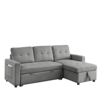 Furnistra Convertible Sofa Bed with Storage Chaise USA