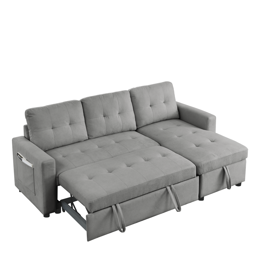 Furnistra Convertible Sofa Bed with Storage Chaise USA