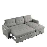 Furnistra Convertible Sofa Bed with Storage Chaise USA