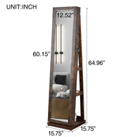 Furnistra Deluxe Wine and Liquor Cabinet with Full Length Mirror USA