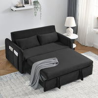 Furnistra Modern Convertible Sectional Sofa Bed with Storage Chaise USA