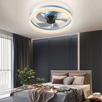 Furnistra Modern Low Profile Ceiling Fan with Dimmable LED Lights USA