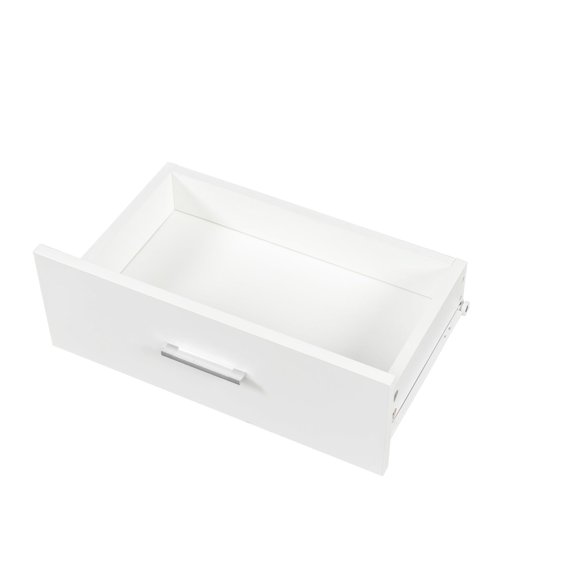 Furnistra Modern White Storage Desk with Shelves USA