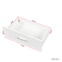 Furnistra Modern White Storage Desk with Shelves USA