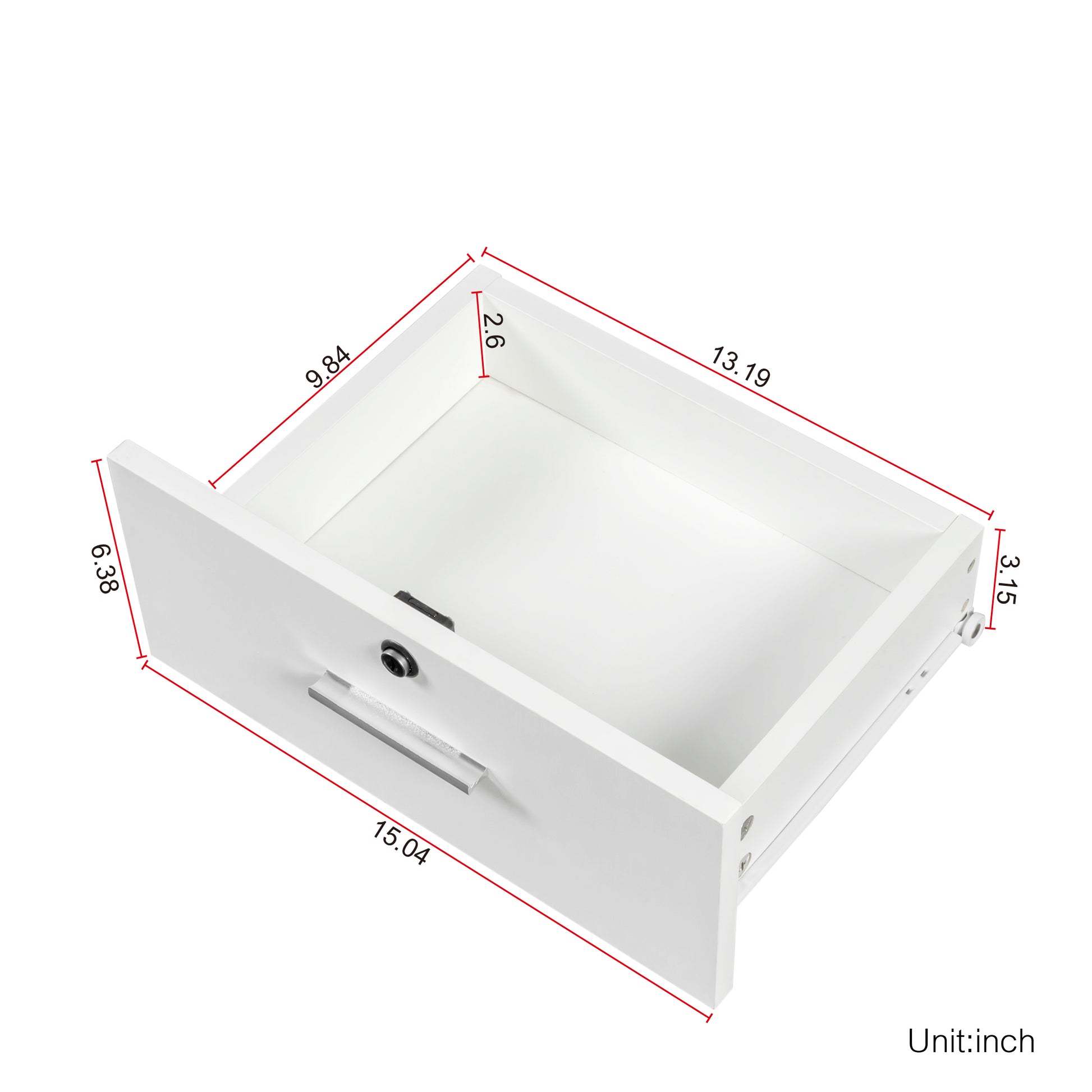 Furnistra Modern White Storage Desk with Shelves USA