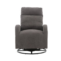 Furnistra Plush Modern Rocking Chair with Swivel and Glide Functions USA