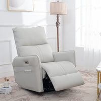 Furnistra Plush Recliner Chair - Comfortable Swivel Rocker for Living Room USA