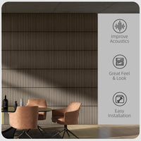 Furnistra Premium 3D Wood Wall Panels - Acoustic Sound-Absorbing Decor USA