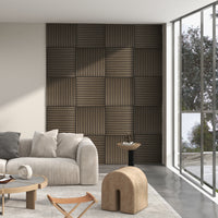 Furnistra Premium 3D Wood Wall Panels - Acoustic Sound-Absorbing Decor USA