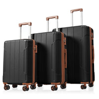 Furnistra Premium Expandable Hardshell Luggage Set - 3 Piece Travel Suitcases with Double Spinner Wheels and TSA Lock USA