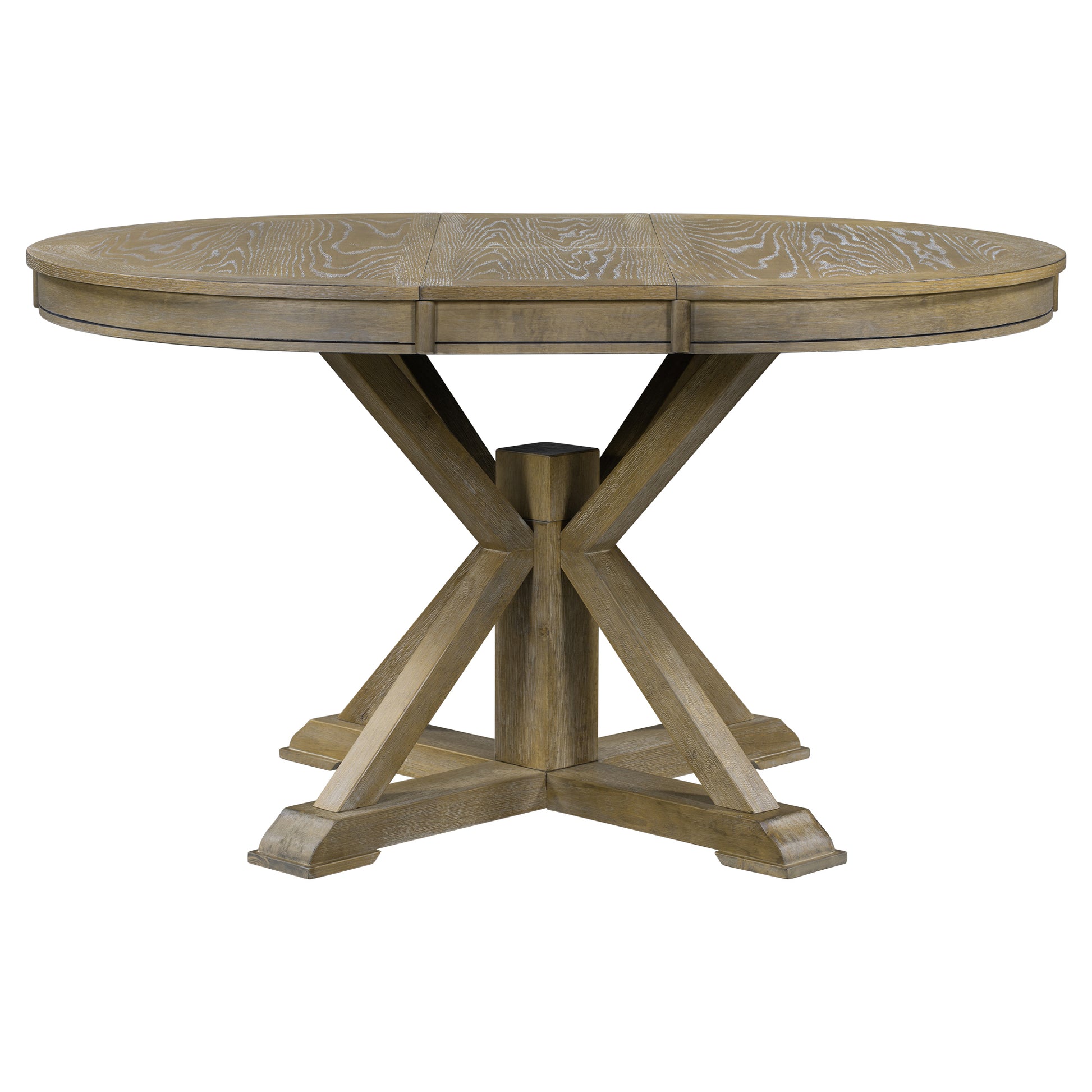 Furnistra Rustic Extendable Dining Table with 12 Leaf USA