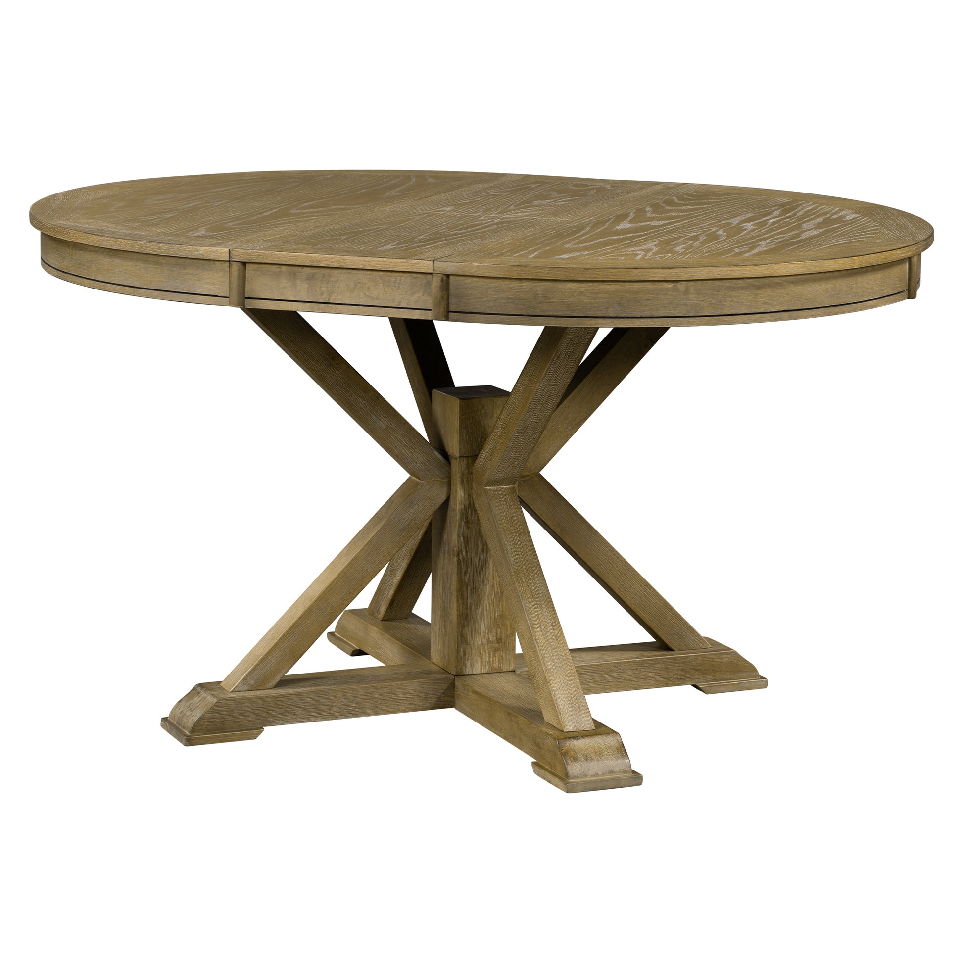 Furnistra Rustic Extendable Dining Table with 12 Leaf USA