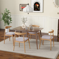 Furnistra Set Of 2 Wooden Dining Chairs With Sturdy Legs USA