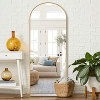 Gold Arch Stand Full Length Mirror - 65x22 Inch Decorative Wall Mirror USA