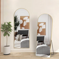 Gold Arch Stand Full Length Mirror - 65x22 Inch Decorative Wall Mirror USA