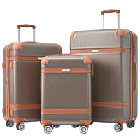 Hardshell Luggage Sets - 3 Piece Lightweight Suitcase with TSA Lock and Spinner Wheels USA