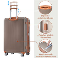 Hardshell Luggage Sets - 3 Piece Lightweight Suitcase with TSA Lock and Spinner Wheels USA