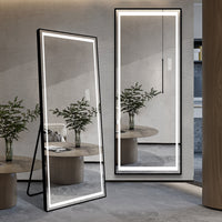 LED Full Length Mirror with Lights - Stylish Standing Giant Floor Mirror for Bedroom USA