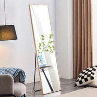 Light Oak Full Length Decorative Wall Mirror - 60 x 17.3 USA