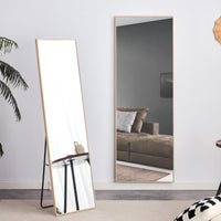 Light Oak Full Length Decorative Wall Mirror - 60 x 17.3 USA