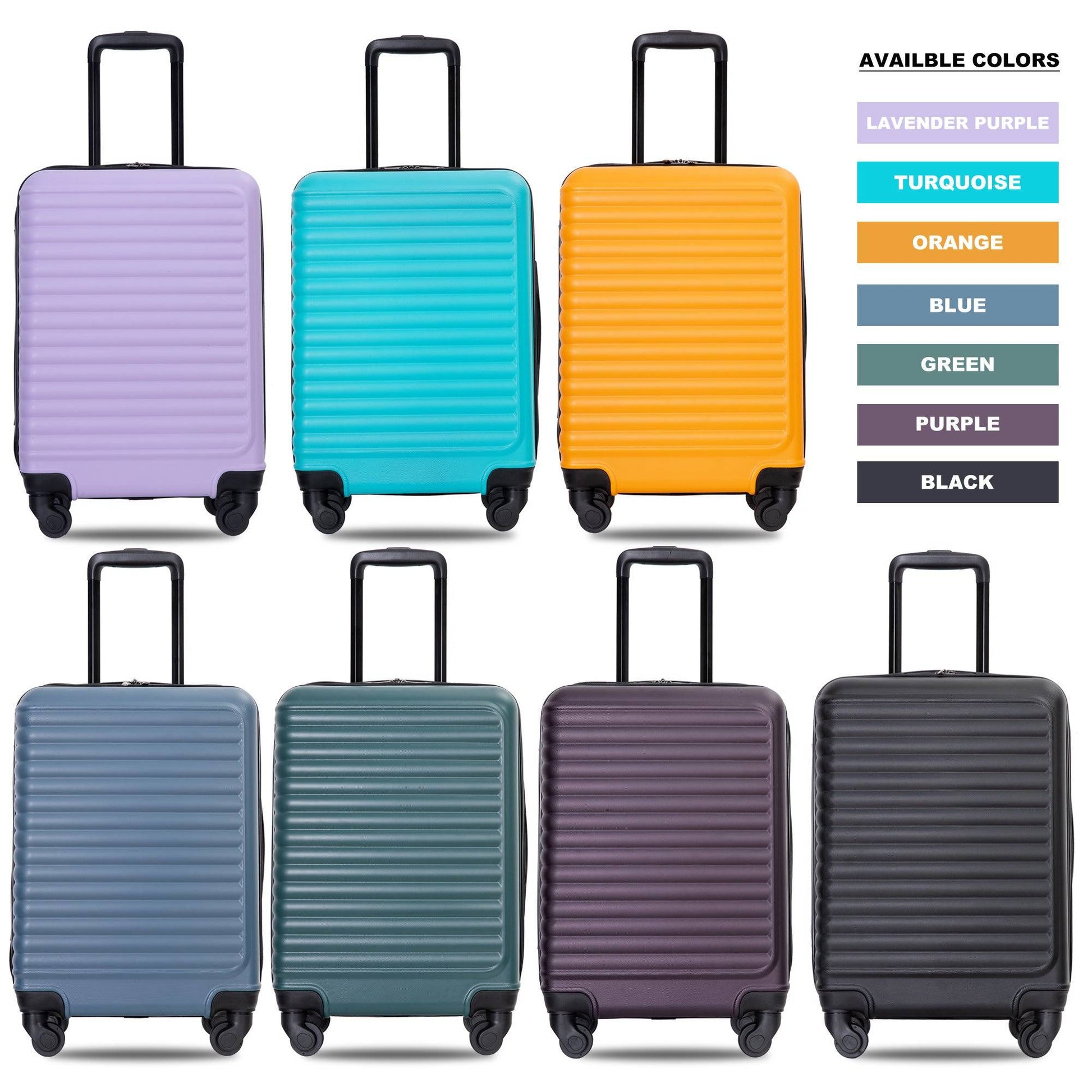 Lightweight Lavender Purple Hardside Spinner Luggage USA