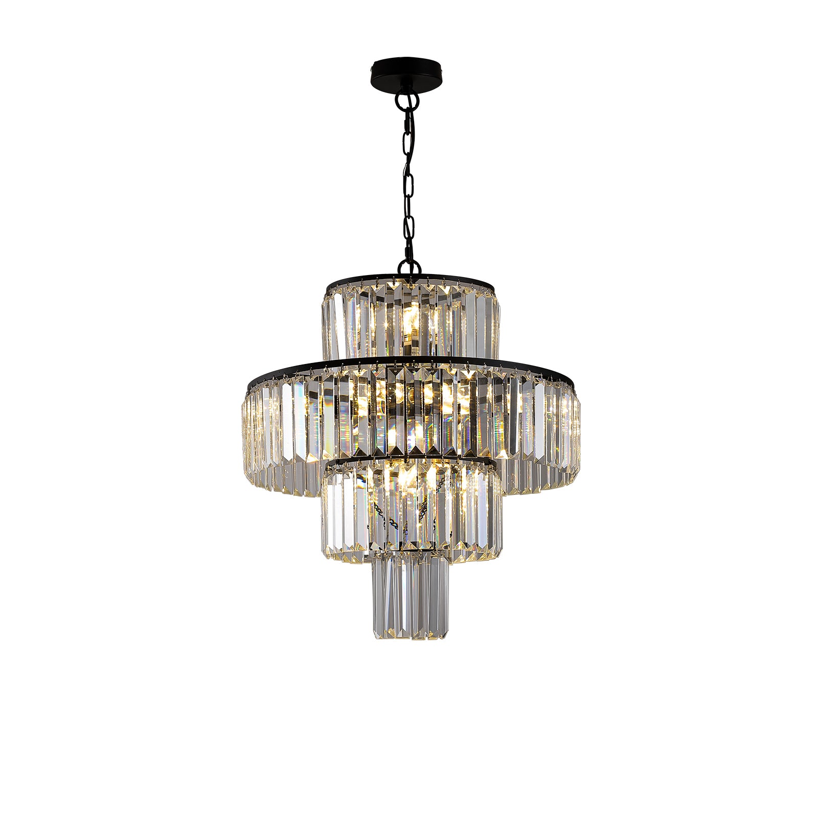 Luxurious 4-Tier Modern Crystal Chandelier for Dining Room USA