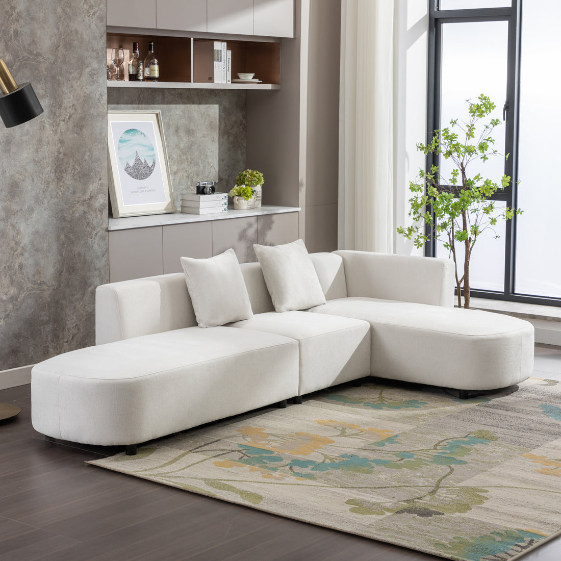 Luxurious Modern Sectional Sofa with Plush Upholstery USA