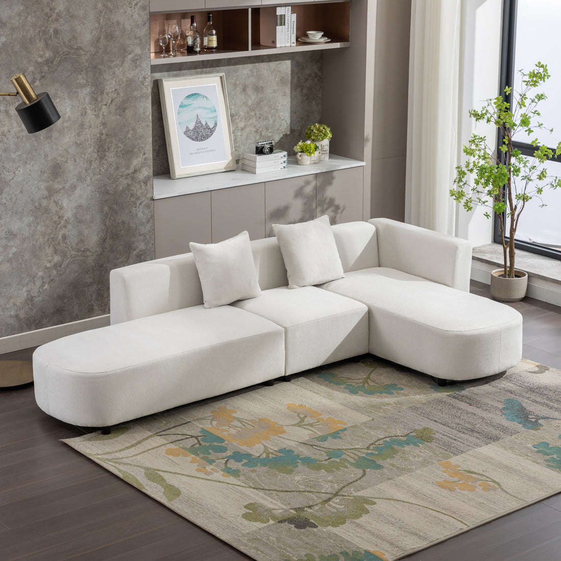 Luxurious Modern Sectional Sofa with Plush Upholstery USA