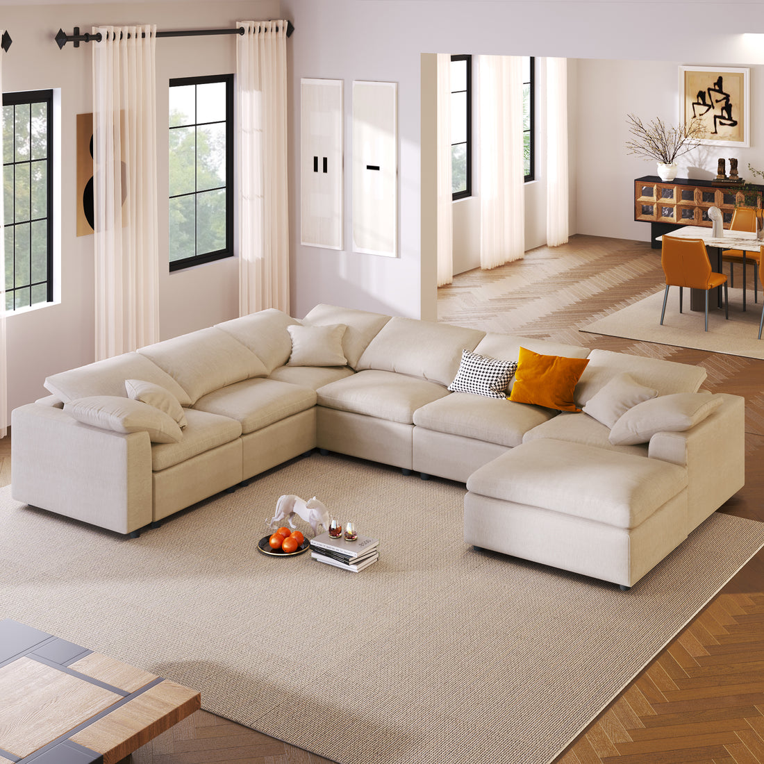 L-Shaped Sectional Sofa