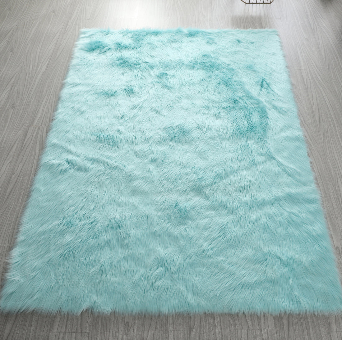 Luxurious Shaggy Turquoise Soft Area Rug for Living Room USA