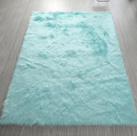 Luxurious Shaggy Turquoise Soft Area Rug for Living Room USA