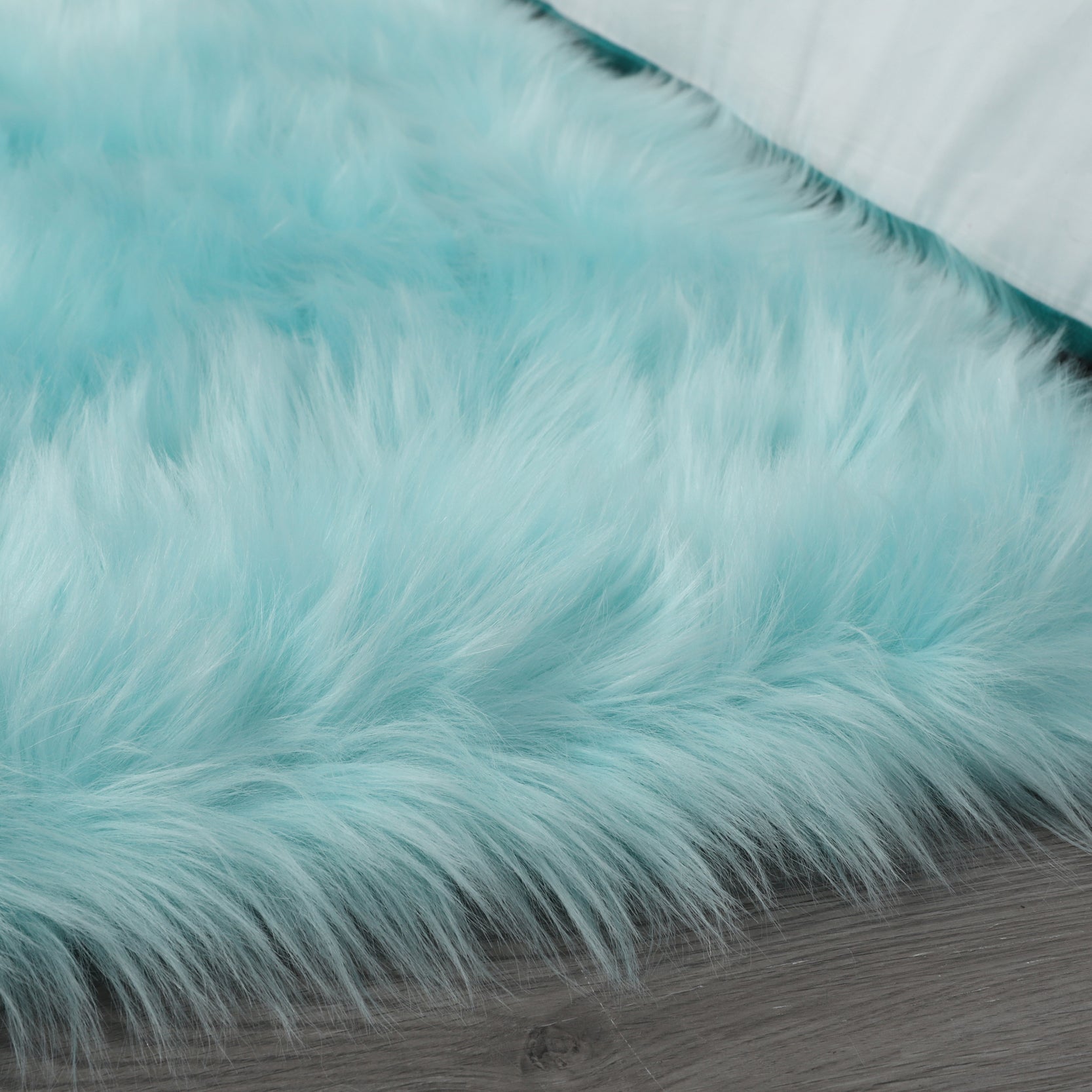 Luxurious Shaggy Turquoise Soft Area Rug for Living Room USA