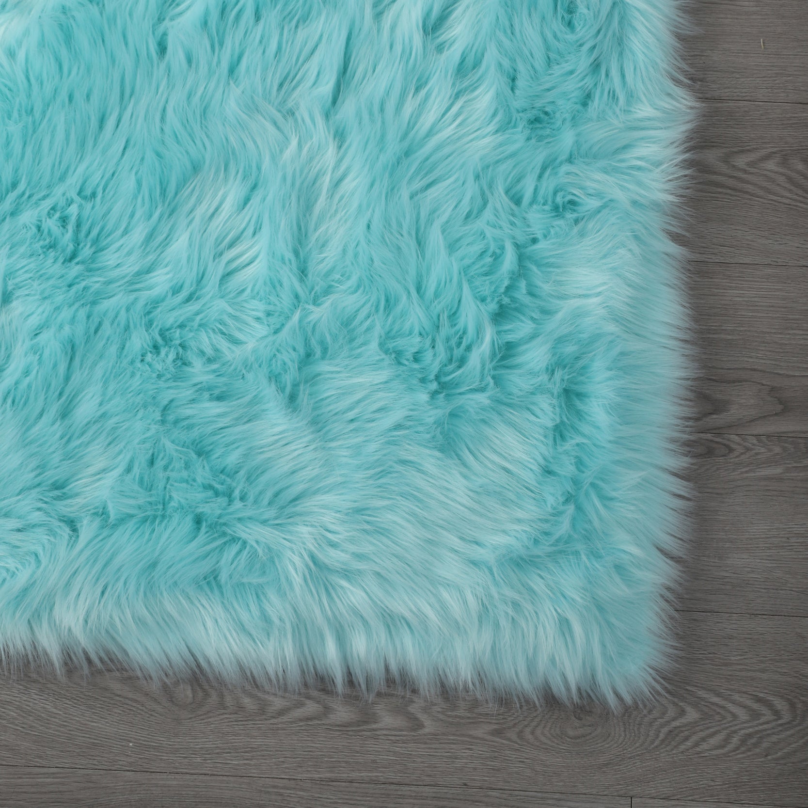 Luxurious Shaggy Turquoise Soft Area Rug for Living Room USA