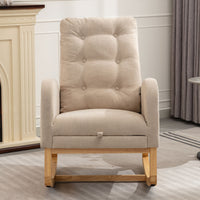 Luxurious Tufted Rocking Recliner with Footrest USA