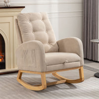 Luxurious Tufted Rocking Recliner with Footrest USA