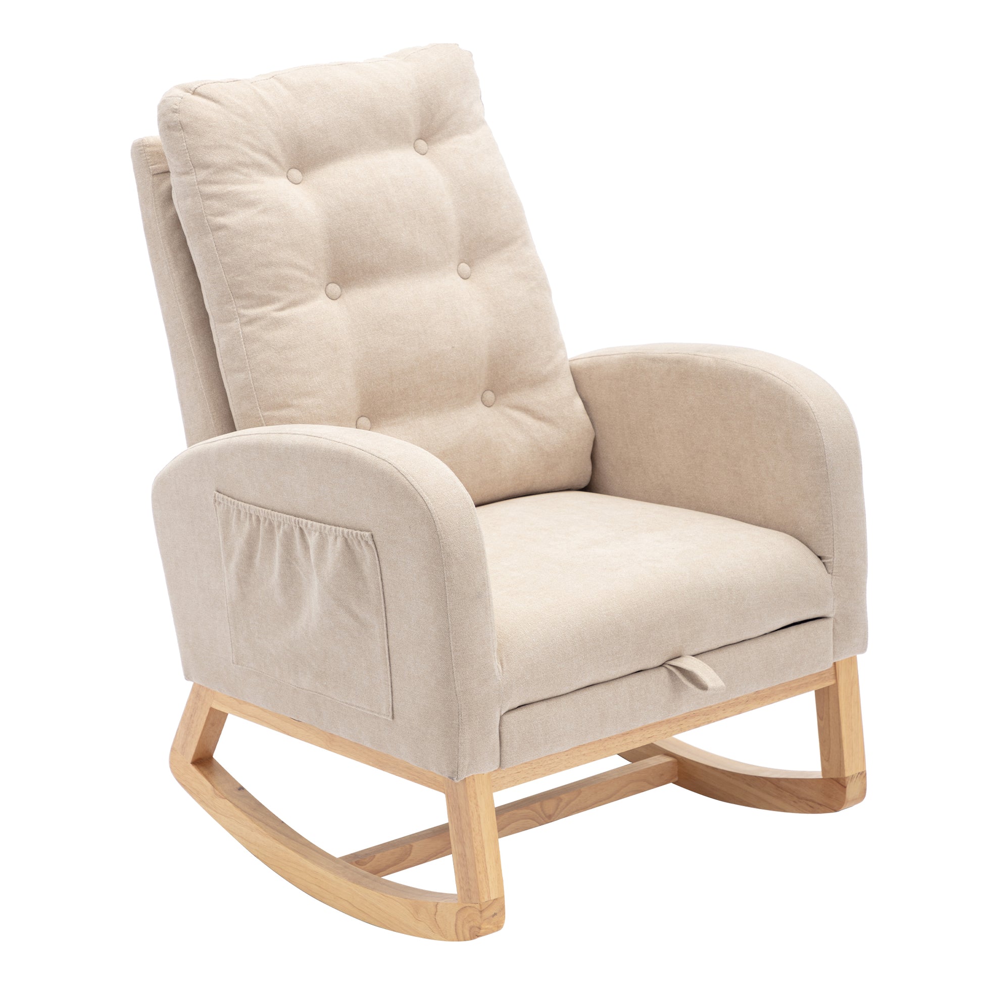 Luxurious Tufted Rocking Recliner with Footrest USA