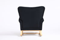 Luxurious Tufted Velvet Rocking Chair with Solid Wood Frame USA