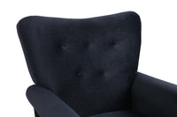 Luxurious Tufted Velvet Rocking Chair with Solid Wood Frame USA