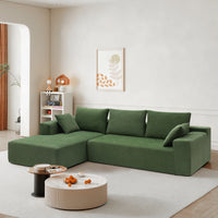 Luxury Modern Green Velvet Sectional Sofa USA