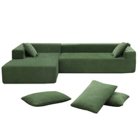 Luxury Modern Green Velvet Sectional Sofa USA