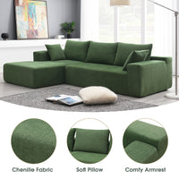 Luxury Modern Green Velvet Sectional Sofa USA