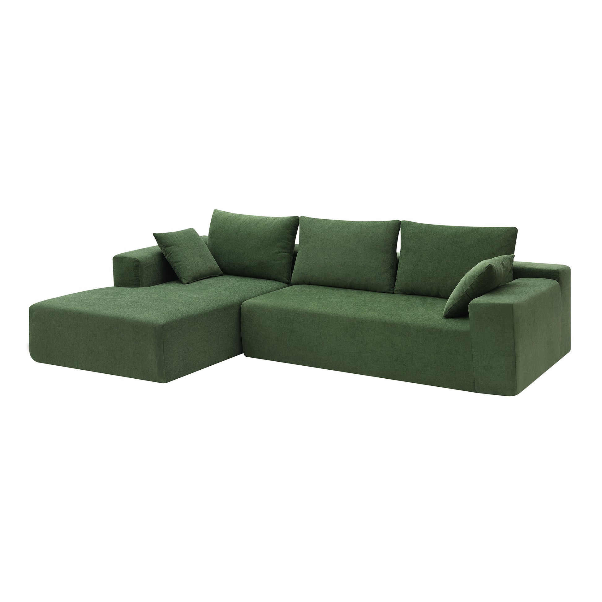 Luxury Modern Green Velvet Sectional Sofa USA