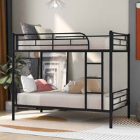 Metal Twin Over Twin Bunk Bed with Sturdy Frame- USA