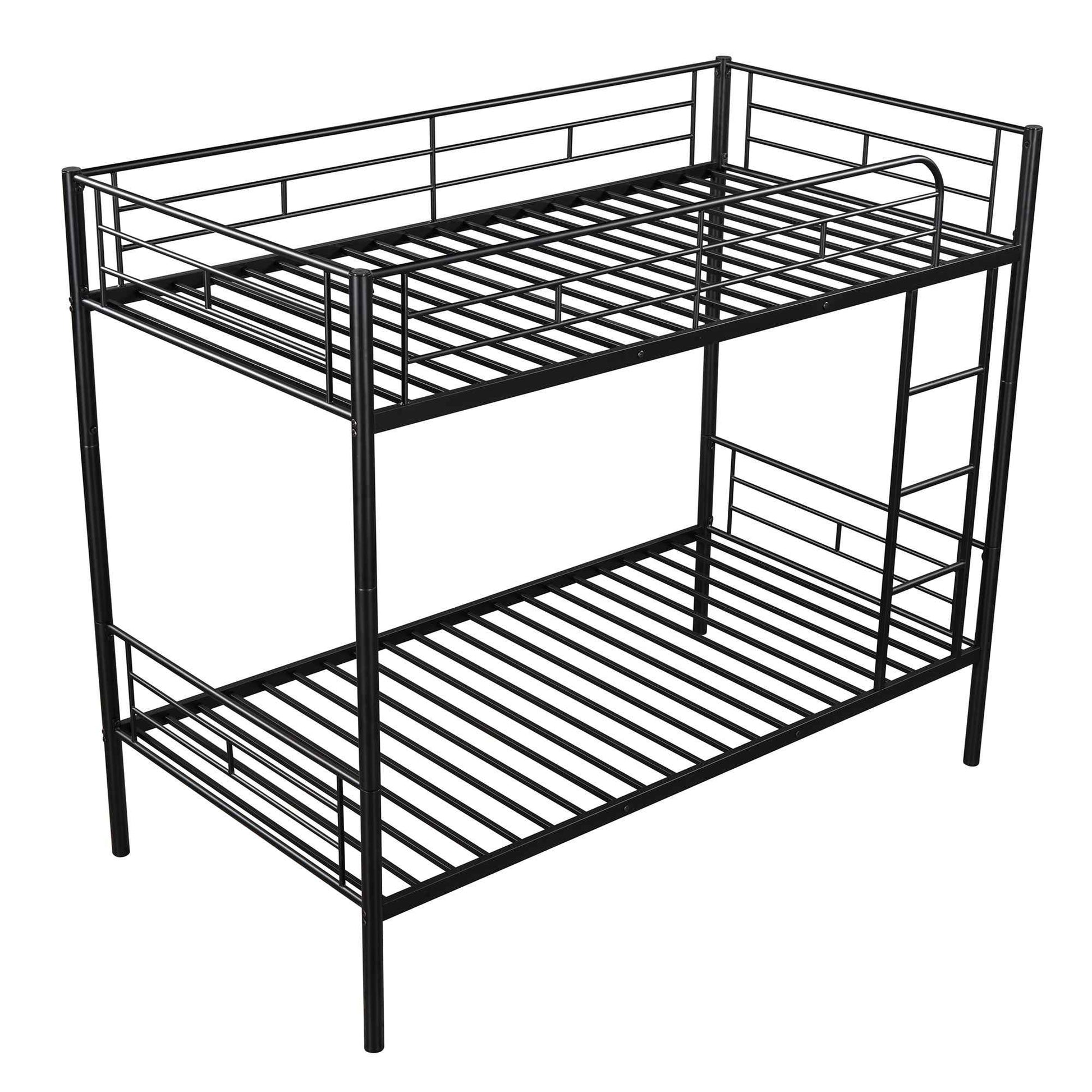 Metal Twin Over Twin Bunk Bed with Sturdy Frame- USA